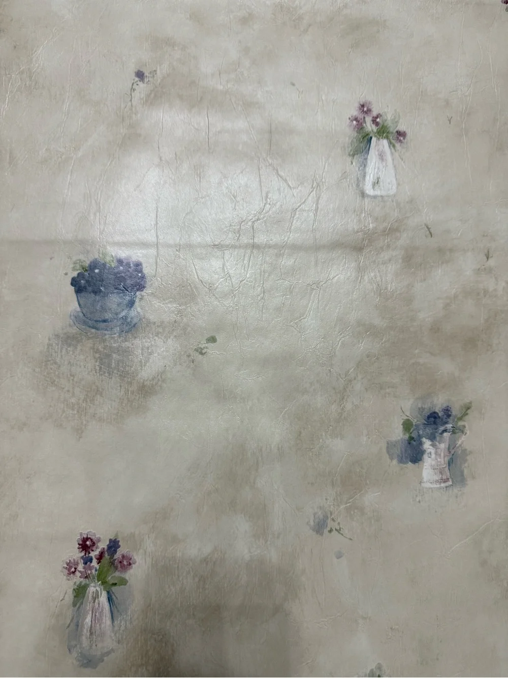 Vintage Norwall Cottage Floral Wallpaper 4 Rolls Farmhouse Cottagecore